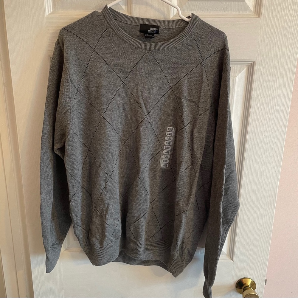 Men’s Gray Cotton Sweater